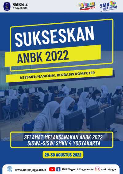 Asesmen Nasional atau ANBK 2022 di SMK Negeri 4 Yogyakarta